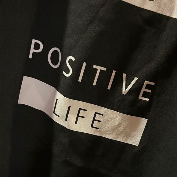 Positive Vibes Black Muscle Tee - Picture 5 of 9